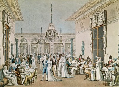 Das Café Frascati im Jahr 1807 von Philibert Louis Debucourt